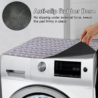 Washer and Dryer Top Protector Mat Rubber Waterproof Anti Slip Washable  Silicone Support Heat (23in x 15 in)