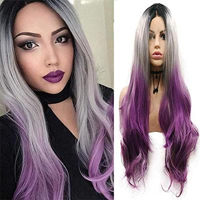 Black Lace Front Wigs for Black Women Long Wavy Realistic Natural Hairline  Synthetic Wig with Baby Hair Glueless Heat Resistant Fiber Hair Replacement