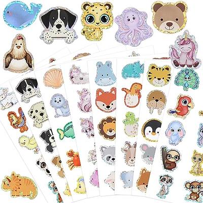 Cute Sparkle Animal Stickers for Kids Water Bottle Stickers