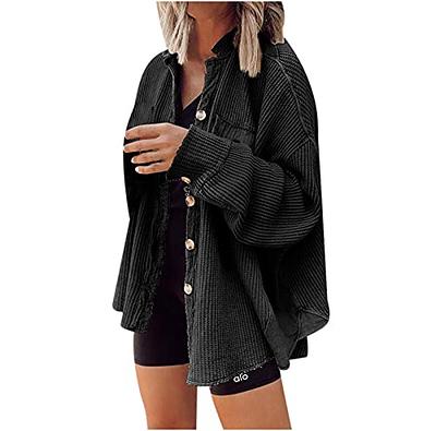  eilrgd Fall Casual Women Shirt Jackets Dressy