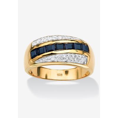 PalmBeach Jewelry Men's 1/8 TCW Diamond Wedding Band