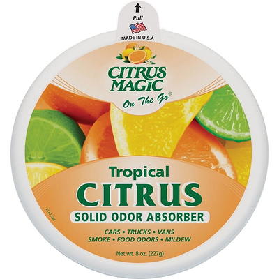 Citrus Magic on the go Solid Air Freshener for Auto, Tropical Citrus, 8  Ounce 