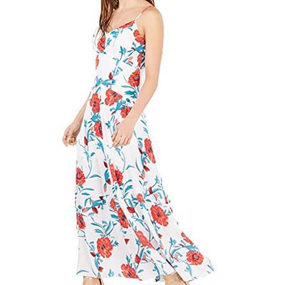 Bar III Floral-Print Maxi Dress, White Royal Garden, 4 - Yahoo