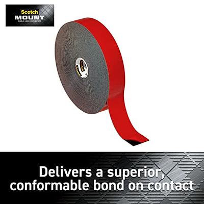 Double Sided Tape Heavy Duty Mounting Tape, 1.8 in x 33 FT (10m) Two Sided  Thin Self Adhesive Tape High Tack, Universal Clear Removable Double Sided