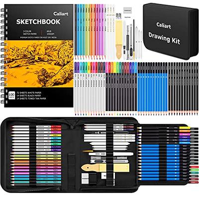 Set Professional Drawing Sketch Art Kit Artist Pencils Pencil Sketching Art  Set