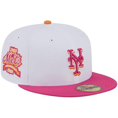 Atlanta Braves New Era Flamingo 59FIFTY Fitted Hat - White/Pink