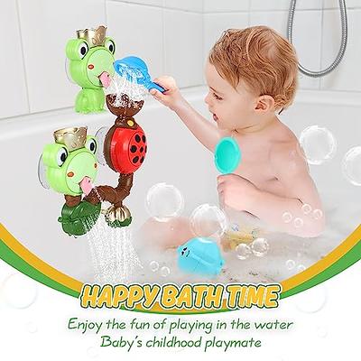 Baby Bath Toys, Bath Toys for Kids Ages 1-3, Bath Bubble Maker Machine, Kids Bubble Bath Toy with Shower Head, Cute Bath Toys Bathtub Toys, Great