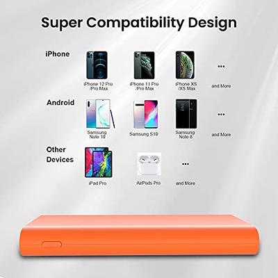 26800mAh Portable Charger Power Bank, Dual USB w/USB-C Fast Charging Battery  Pack Charger for iPhone 14 11 12 13 pro max, iPad,Airpods,Samsung S22 S23  Ultra, Google Pixel 6,LC Android Phone-Orange - Yahoo