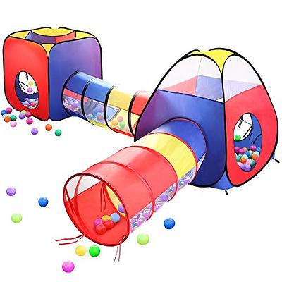 Kiddey Children's Play Tent with Tunnel (3-Piece Set) – Indoor/Outdoor  Playhouse for Boys and Girls – Lightweight, Easy to Setup (Balls Not  Included)