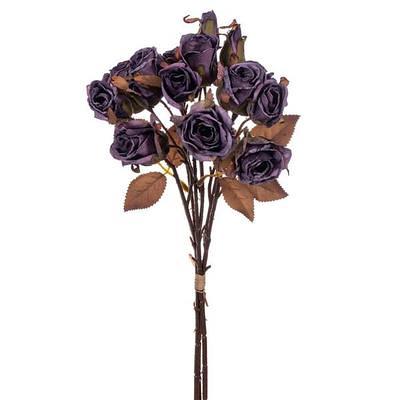 2 Bouquets Roses Artificial Flowers Dried Roses With Stems - Temu