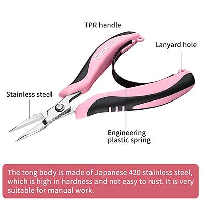 WorkPro Long Reach Needle Nose Pliers, 7 Inches Mini Small Extra Long Nose Pliers with Smooth Jaws for Jewelry Making, Bending Wire and Small Object