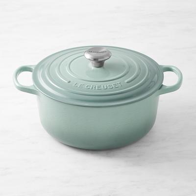 FOOD NETWORK 5-1/2 QT Enameled CAST IRON DUTCH OVEN GREEN