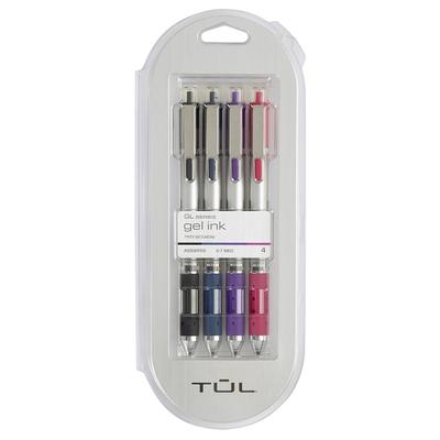 TUL Mechanical Pencils, 0.7 mm, White Barrels, Pack of 2 Pencils