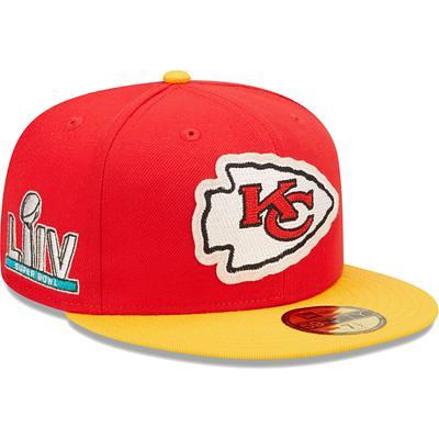 Men's New Era Red Kansas City Chiefs Super Bowl LVII Champions Side Patch 59FIFTY Fitted Hat