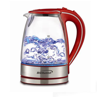 Highland Electric Kettle Stainless Steel 10-Cup Cordless Manual