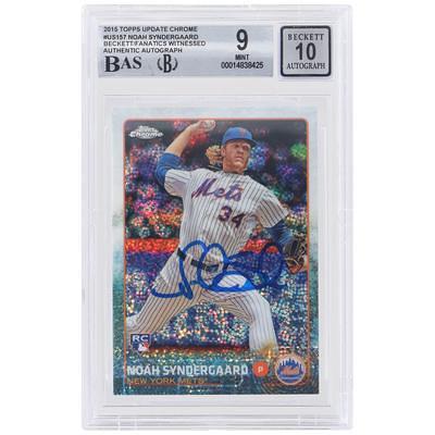 Dansby Swanson Atlanta Braves Autographed 2017 Topps Chrome #8 Beckett Fanatics Witnessed Authenticated 9/10 Rookie Card