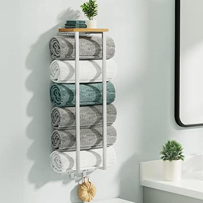 OFFSIR Towel Rack Wall Mounted, Bathroom Towel Storage, Stainless Steel  Towel Racks for Bathroom, Bath Towel Holder Organizer for Folded Large  Towel