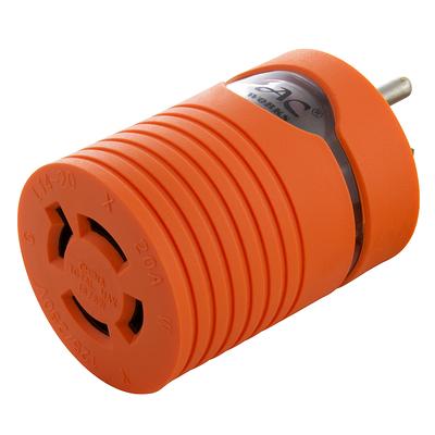 AC Works 10 ft. L14-30 30 Amp 10/4 Chainable PDU Extension Cord with 20 Amp Household GFCI Outlets