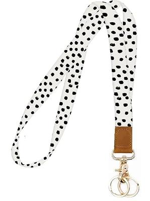 GADIEMKENSD Cool Wrist Lanyard Keychains for Women and Men Cute Genuine  Leather Wristlet Lanyard for Keys Ring Keychain Holder ID Badges Cell Phone  Wallet Pink/Purple/White - Yahoo Shopping