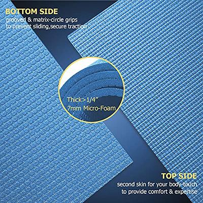  Premium Large Yoga Mat 7'x5'x9mm, Extra Thick Comfortable  Barefoot Exercise Mat, Non-Slip, Eco-Friendly Workout Mats and Home Gym  Flooring Cardio Mat for Support in Pilates, Stretching : Everything Else