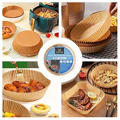 Air Fryer Disposable Lined Paper Oven Grill Steamer Oil-absorbing Paper  Tray Round Large Household Baking