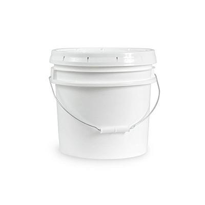 Ropak USA 3.5 Gallon Food Grade White Plastic Bucket with Handle & Lid -  Set of 1 - Yahoo Shopping