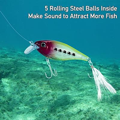 Dr.Fish 3 Pack Fishing Jerkbait 3.6, 1/2oz Sinking Crankbait for Bass  Walleye Fishing Minnow Hard Lures Set Roostertail Fishing Lures Shad Minnow  Swimbait Lifelike Pike Freshwater Saltwater - Yahoo Shopping