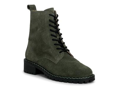 Lucky Brand Kancie Bootie, Women's, Olive Green Suede