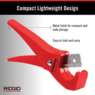 Zantle Ratchet-type Tube and Pipe Cutter for Cutting O.D. Pex, Pvc, and Ppr Plastic Hoses and Plumbing Pipes up to 1-5/8 inches