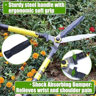 ONE STOP GARDENS 22 In. Hedge Shears with Wavy Blade