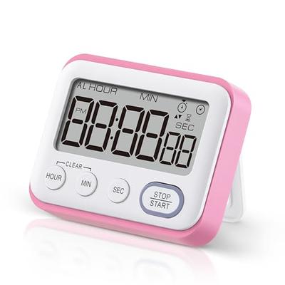 1 Pack Timer, Kitchen Timer, Digital Timer for Cooking, Egg Timer, Cute  Desk Timers for Classroom, Teacher, Toothbrush, Exercise, Oven, Baking,  Table (Pink)