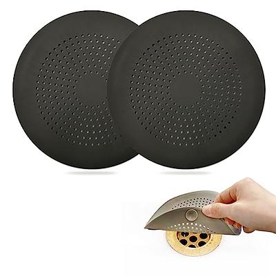 Hair Catcher Shower Drain, Drain Durable TPR Silicone Square 5.5 Inch Flat  Hair Stopper Drain Cover with Suction Cups Easy to Install Hair Stopper  Suit for Bathroom,Bathtub,Kitchen, 3 Pack (Black) - Yahoo