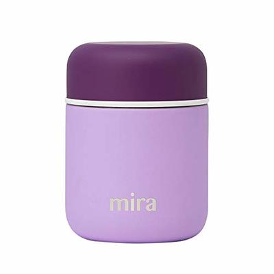 MIRA 9oz Insulated Food Jar Thermos for Hot Food & Soup, Compact Stainless  Steel Vacuum Lunch Container - Lilac - Yahoo Shopping