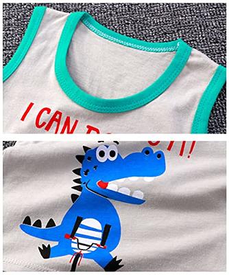 NAUTYSAURS Toddler Boys 4 PCS Tank Top and Shorts Set Cotton Sleeveless  Shirts and Shorts Summer Outfits (dinosaur and shark, 2-3 Years) - Yahoo  Shopping