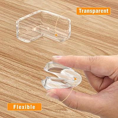 saicheek 12Pcs Large(Length: 1.7inch) Silicone Corner Protector Baby  Proofing,Table Corner Protectors for Baby,Strong Adhesive T Shaped Baby  Head