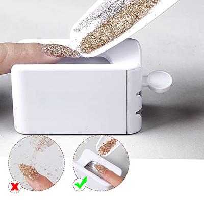 Dip Powder Recycling Tray with Scoops Nail Art Tool Kit For Soaking Powder, Powder  Storage Container, Glitter Collection for Nail Art Salon DIY