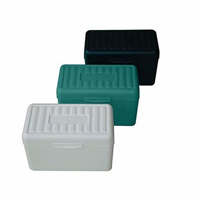 1InTheOffice Index Card Box 4x6 Index Card Holder 400 Capacity (2 Pack)