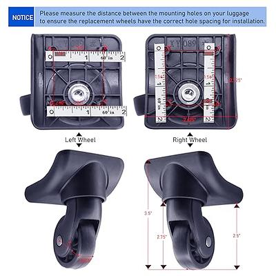 Replacement Luggage Wheel Repair Suitcase Bag Parts Spinner Wheels