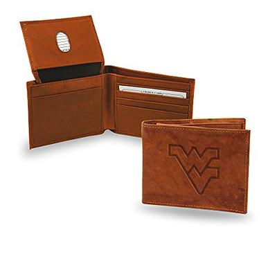 Louisville Cardinals Laser Engraved Brown Billfold Wallet