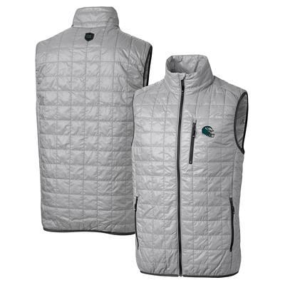 Women's Cutter & Buck Cream Buffalo Bills Throwback Logo Rainier PrimaLoft Eco Full-Zip Puffer Vest Size: Medium