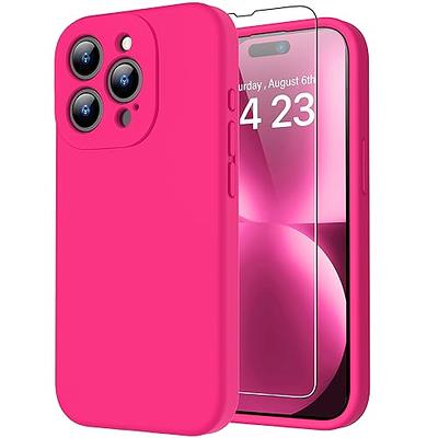 bicol Compatible with iPhone 15 Pro Max Case with Screen Protector,Enhanced  Camera Lens Protection,Soft Liquid Silicone Protective Cover,Slim Fit  Protective Phone Case 6.7 Hot Pink - Yahoo Shopping