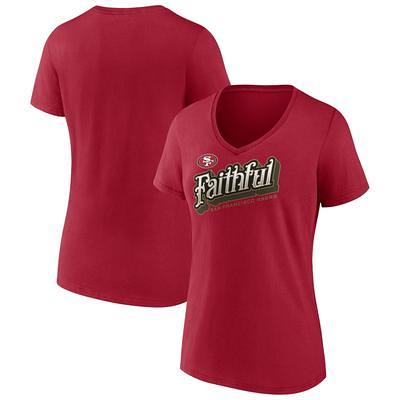 San Francisco 49ers Women's Neck Long Sleeve T Slogan V