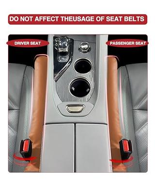 MBERFITU Car Seat Gap Filler, 2 Pack Leather Fill The Gap Between Seat and  Center Console