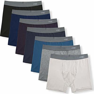 INNERSY Men's Boxer Briefs Cotton Stretchy Underwear 7 Pack for a