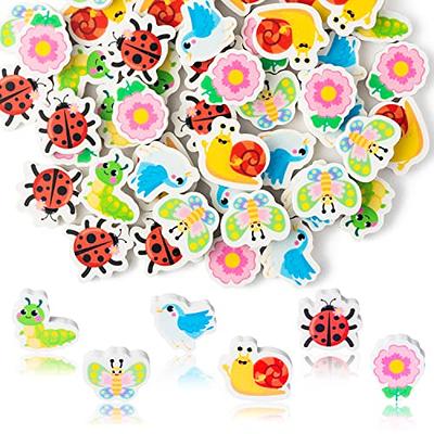 Fun Little Toys 60 Pcs Pencil Erasers Cute 3D Puzzle Erasers Gifts for Kids