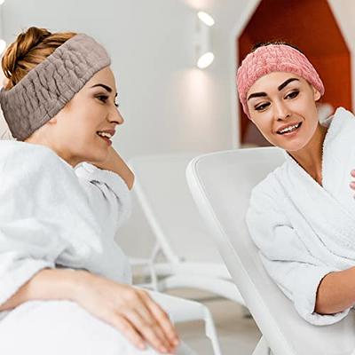 3 Pieces Makeup Headband Spa Headbands For Women-sponge & Terry Tow