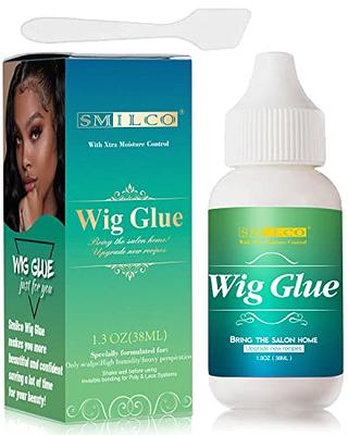 Lace Layer Lace Wig Adhesive - 1.3oz - Invisible Bonding Glue for Lace Wigs Frontals and Closures Waterproof Lace Frontal Glue (Strong Hold)