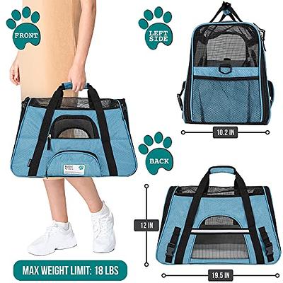 AutumnStory cat carrier Pet carrier Airline Approved 2 Sides Expandable Dog  carrier Soft-Sided collapsible Dog Travel Ba