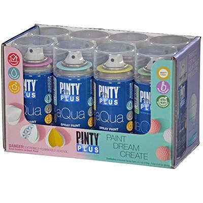 Pintyplus Aqua Spray Paint - Art Set of 8 Water Based 4.2oz Mini Spray  Paint Cans.