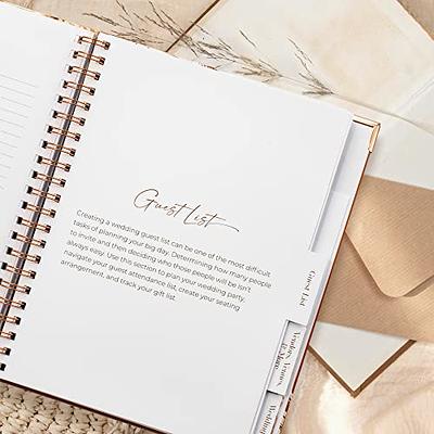 Wedding Planning Book,Wedding Planner Book and Organizer for The Bride,  Future Mrs Engagement Gift - Hard Cover, Pockets